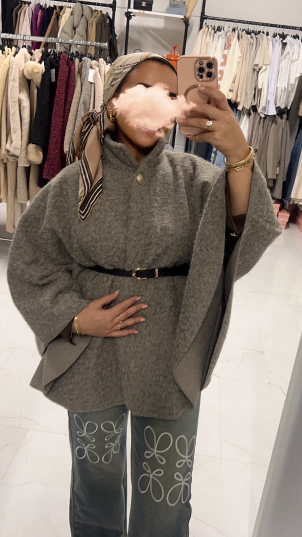 ALVA PONCHO TAUPE