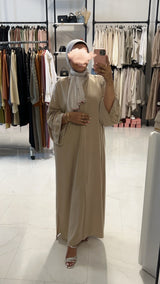 ARIA OVERSIZED ABAYA BEIGE