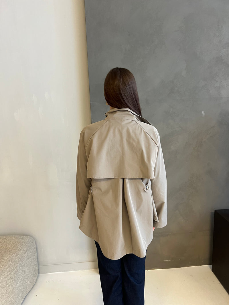 Basic trenchcoat taupe