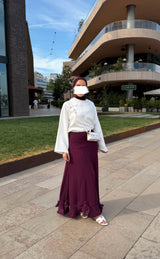 TALIA SKIRT BURGUNDY