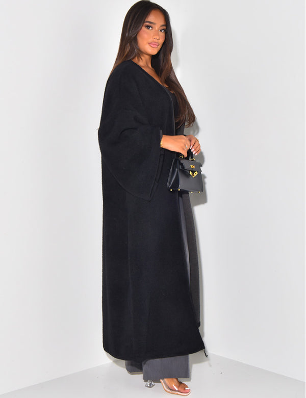 EMY OVERSIZED MANTEL BLACK