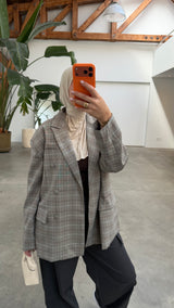BOYFRIEND OVERSIZED BLAZER TAUPE