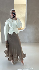 TALIA SKIRT TAUPE