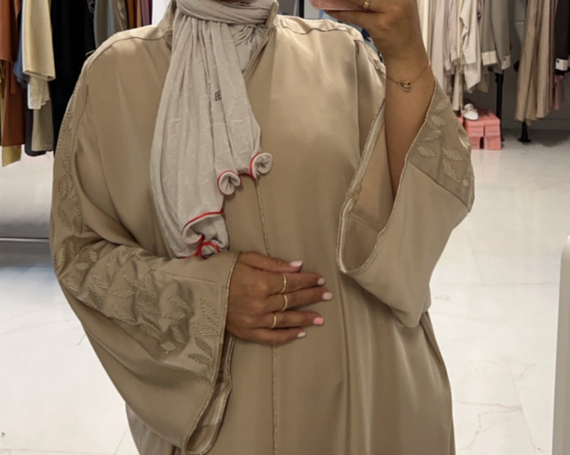 ARIA OVERSIZED ABAYA BEIGE