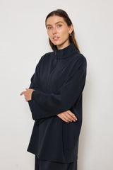 Dentella zipper top NAVY BLUE