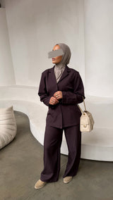 TALISSA TWO PIECE AUBERGINE