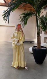 RUFFLE DRESS YELLOW