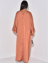 MELINE OVERSIZED STRASS ABAYA RUST (N03)