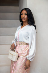 FLORA CAFTAN SET ROSE