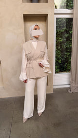 AMALIA GILET BEIGE