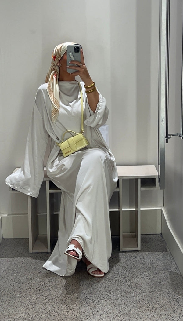 ABAYA NOOR LIGHT GRAY