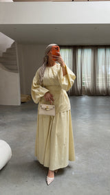 KARA COTTON TWO PIECE YELLOW