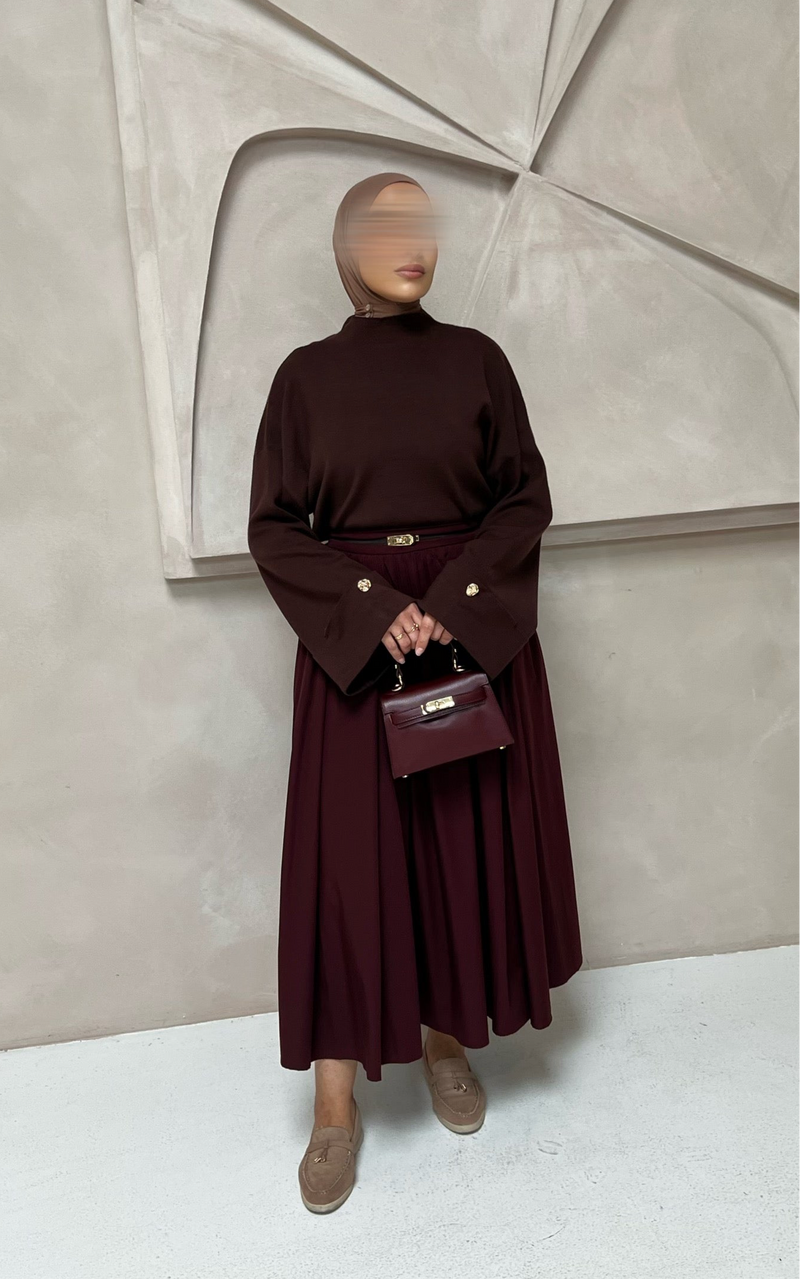 LAYA SKIRT BORDEAUX