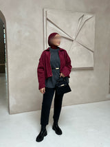 LANA BOMBER JACKET BORDEAUX