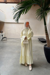 JESSY DRESS YELLOW/GREEN