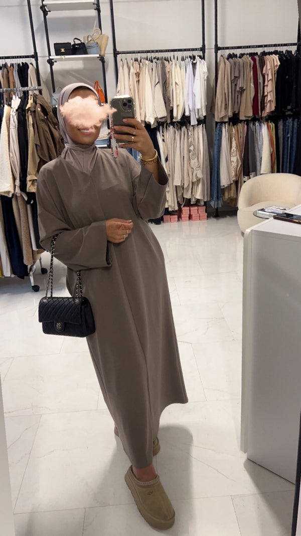 HANAE SWEATERDRESS TAUPE