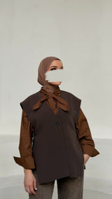 KALY GILET BROWN