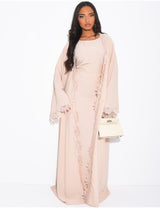 ABAYA SET MAÏA BEIGE