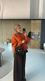 KALYN BLOUSE BROWN