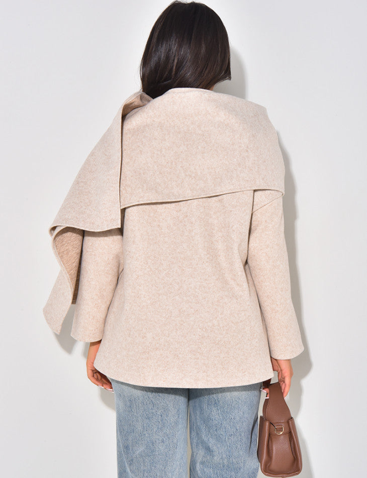 NOUR SHAWL JACKET BEIGE