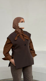 KALY GILET BROWN