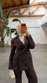 TAILORED DORIA BLAZER BROWN