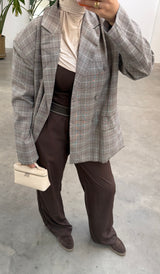 Inspired Wide Leg Pants Brown