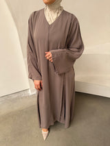 ABAYA SOUNIA TAUPE
