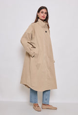 LONG OVERSIZED TRENCHCOAT BEIGE