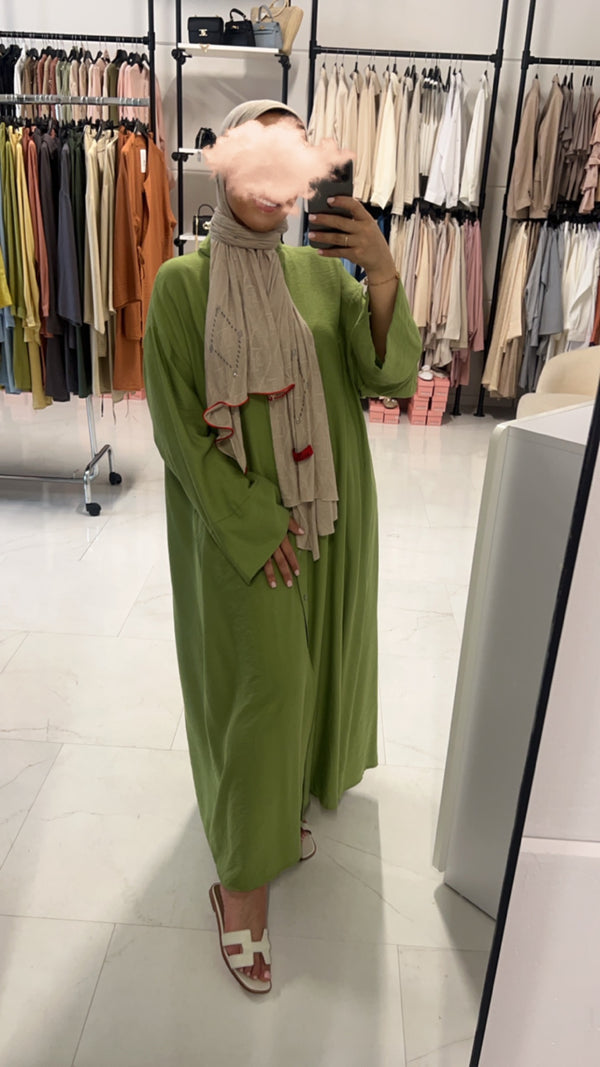 ALICIA OVERSIZED DRESS LIME GREEN