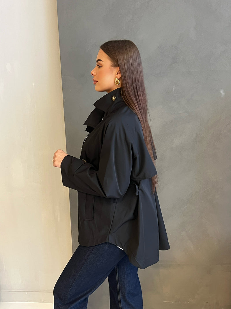Basic trenchcoat black