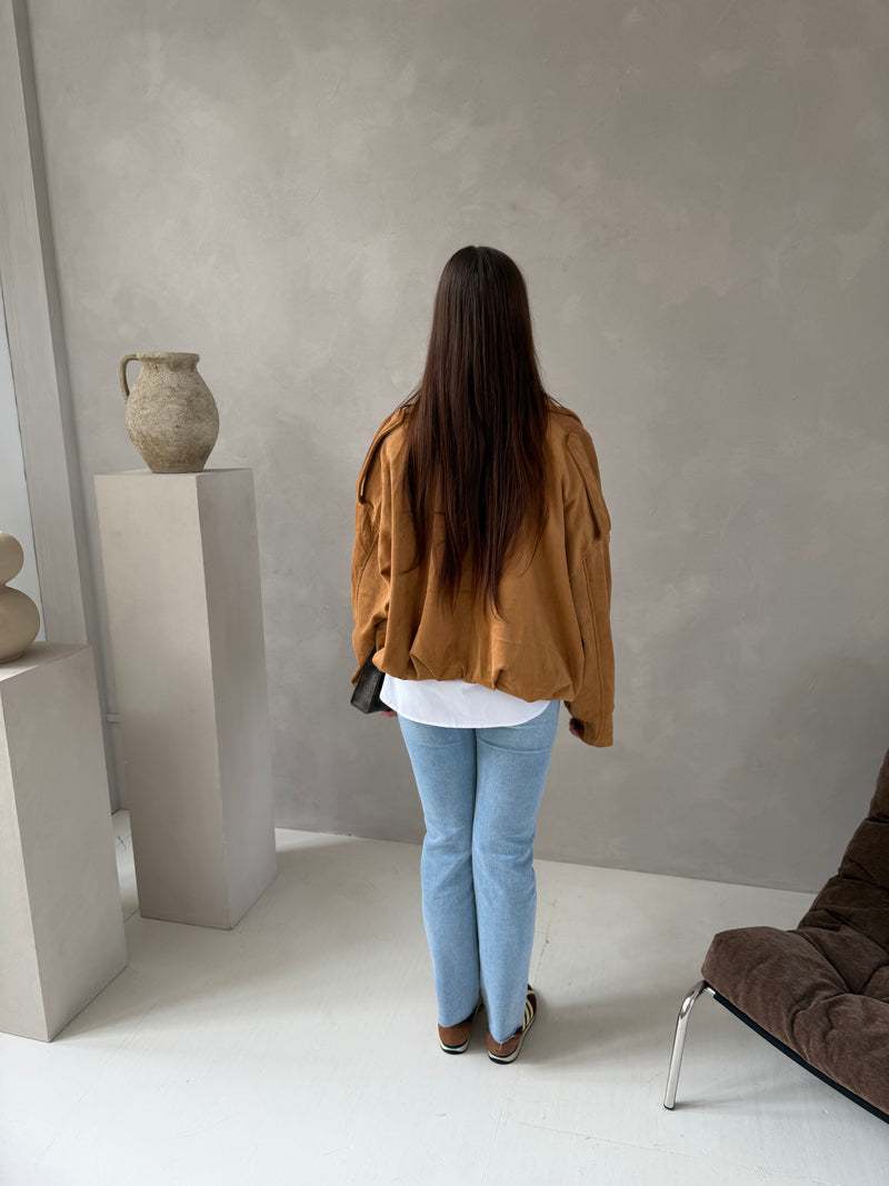 LANA BOMBER JACKET CAMEL