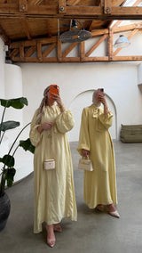 LIVIA OVERSIZED ABAYA YELLOW