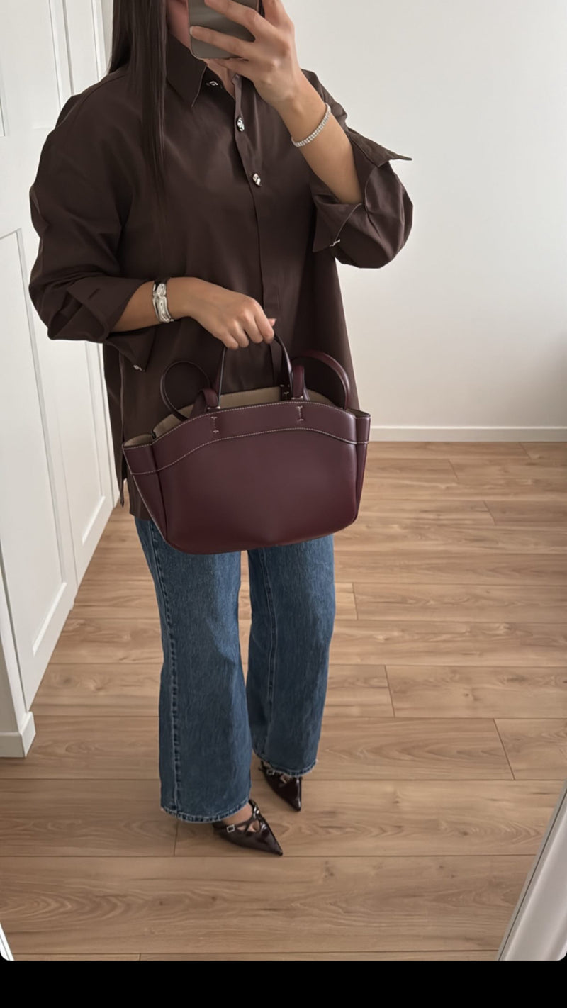 COTTON BLOUSE BROWN