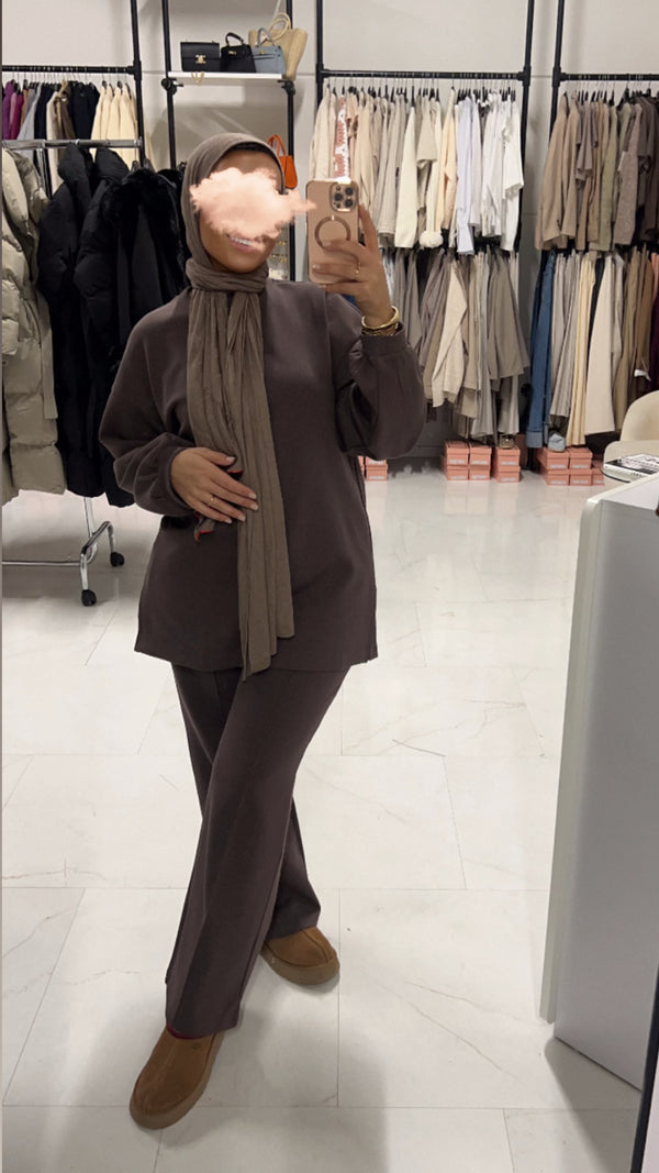 ADRIANA TWINSET BROWN