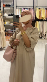 ORAH DRESS BEIGE