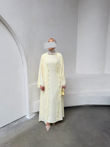 ABAYA SET MAÏA CREAM