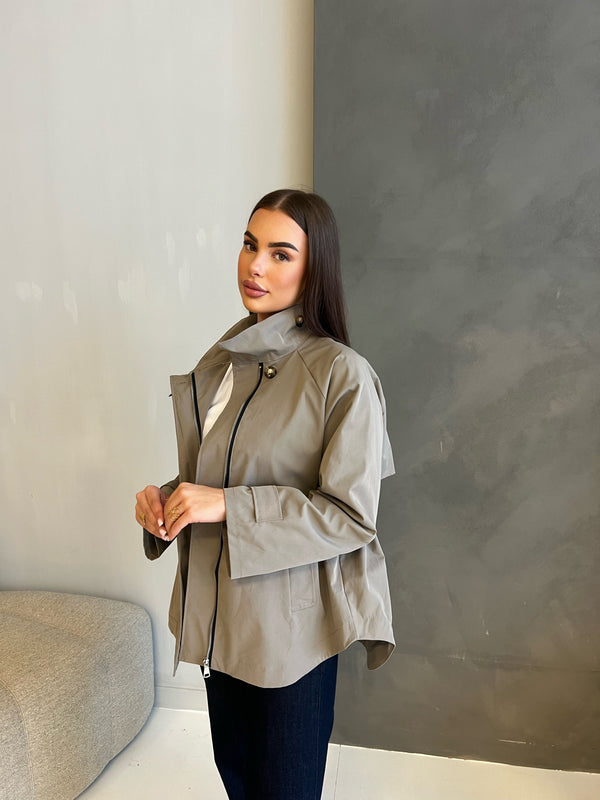 Basic trenchcoat taupe
