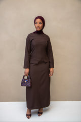 ILONA DRESS BROWN