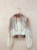 PRINTED SKIRT & BLOUSE SET