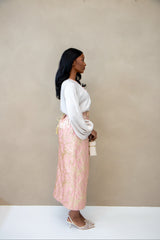 FLORA CAFTAN SET ROSE