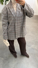 BOYFRIEND OVERSIZED BLAZER TAUPE