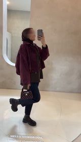 KALY BOMBER JACKET BORDEAUX