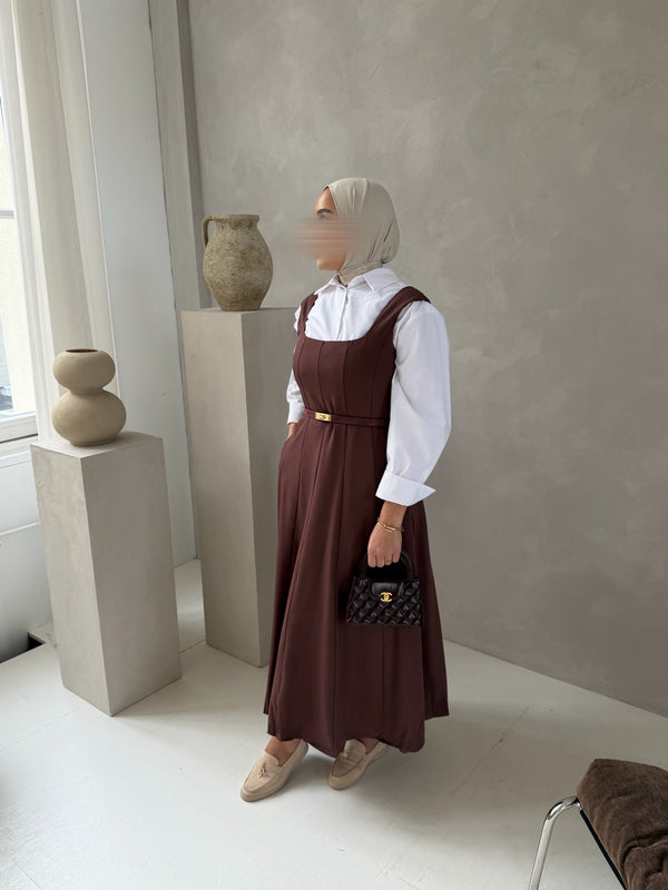 KELLY DRESS AUBERGINE