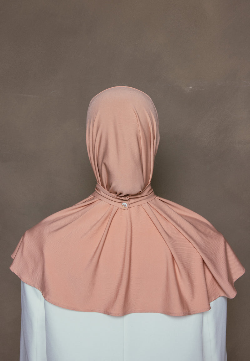 Instant Scarf Peach Rose