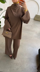 AMALIA TWO PIECE BROWN