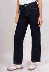 LAJOLY MOM JEANS DARK BLUE