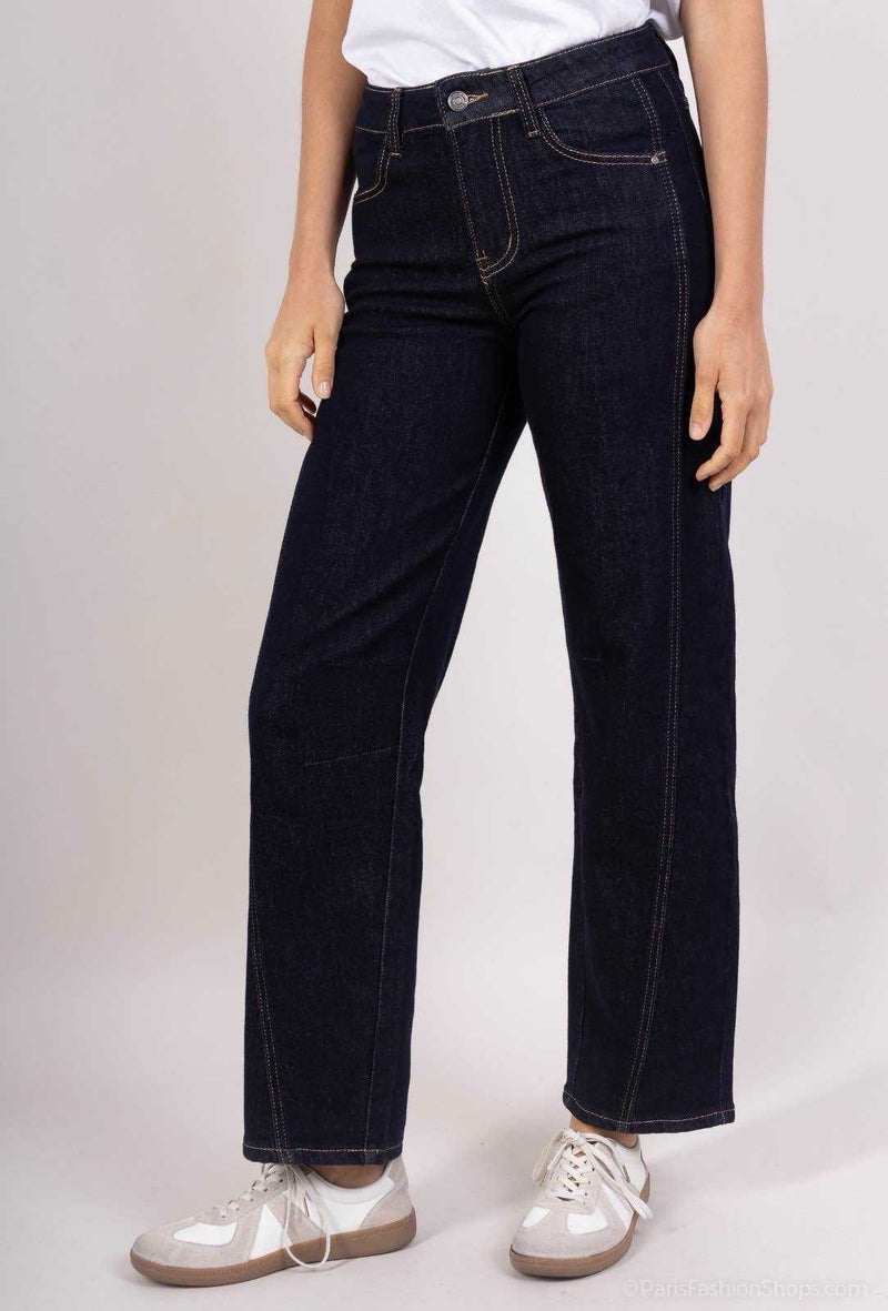 LAJOLY MOM JEANS DARK BLUE