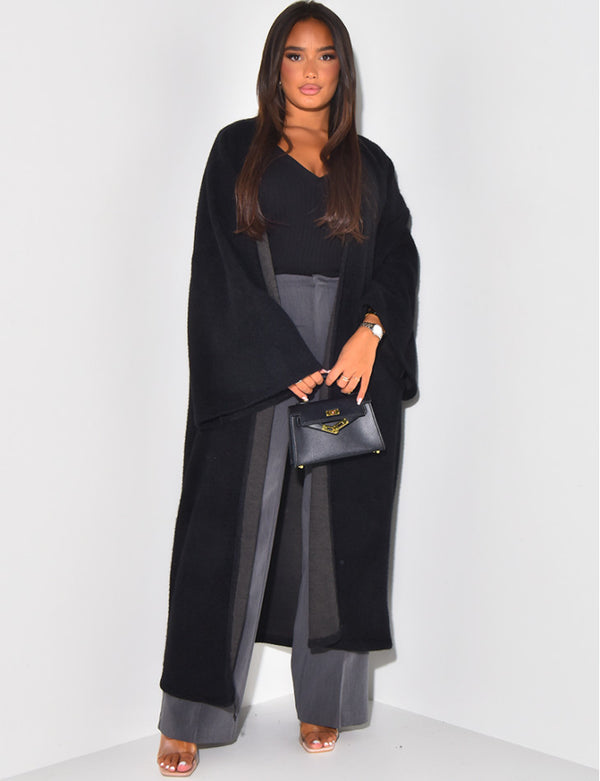 EMY OVERSIZED MANTEL BLACK