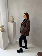 ROSY WOOL BLAZER BROWN